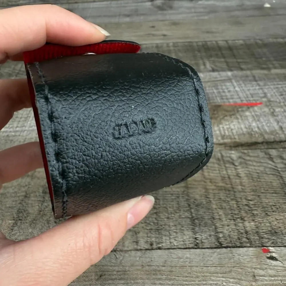 Vintage Camera Lens/Filter Case Black Leather Made in Japan